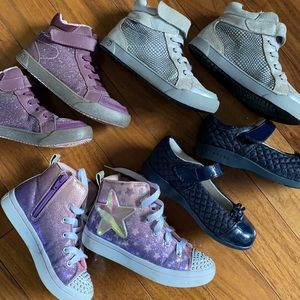 Gils pediped and sketchers shoes lot 4 pairs size 30 & 13 dress shoes /sneakers